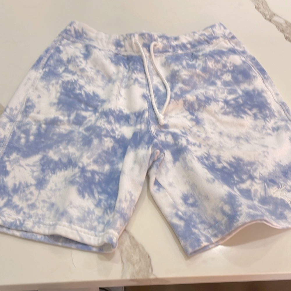 Abercrombie and Fitch sweatshirt, shorts, tie-dyed x-small.